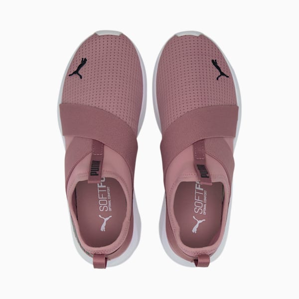 Zapatos de entrenamiento sin agujetas Prowl para mujer, Foxglove-Puma White, extralarge